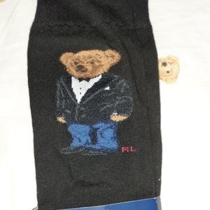 2 pairs - POLO RALPH LAUREN BEAR TUXEDO socks